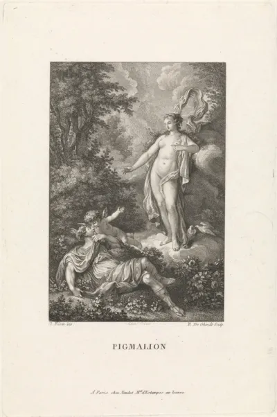 Pygmalion wordt in een droom door Venus bezocht