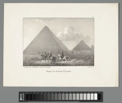 Pyramide en ruiters