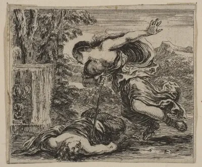 Pyramus et Thisbe, from 'Game of Mythology' (Jeu de la Mythologie)
