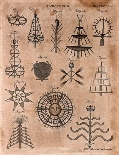 Pyrotechny: designs for fireworks