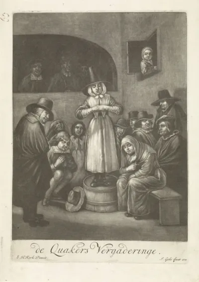 Quaakersvergadering, ca. 1656