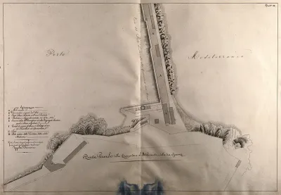 Quarantine section of an Italian port