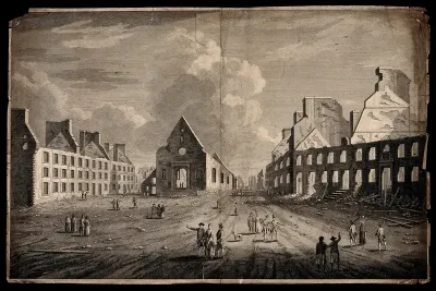 Quebec City in Canada during the Seven Years' War in 1759