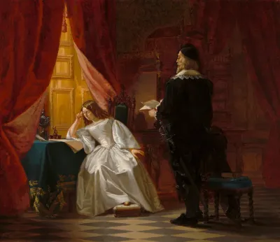 Queen Christina and the Lord High Chancellor Axel Oxenstierna