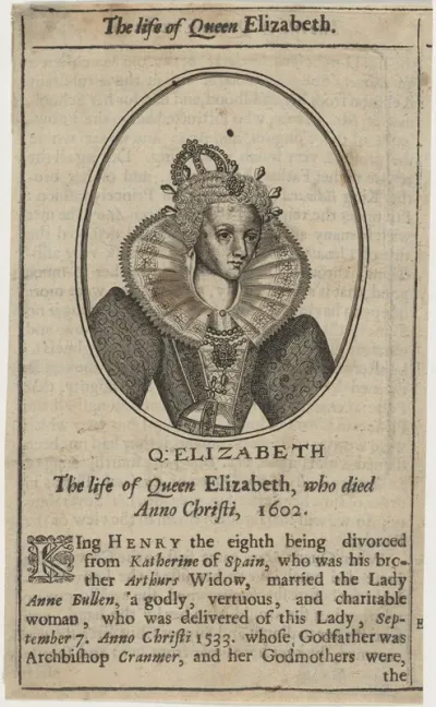 Queen Elizabeth in an Oval