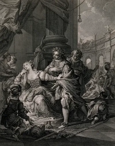 Queen Gunhilda, consort of King Henry III of Germany, receives from her page the severed head of the man who had accused her of adultery, after he had been defeated by the page in combat, but Gunhilda renounces her victory
