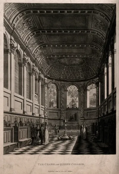 Queen's College, Oxford: interior of chapel