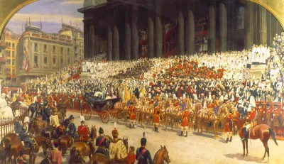Queen Victoria at St. Paul's Cathedral on Diamond Jubilee Day