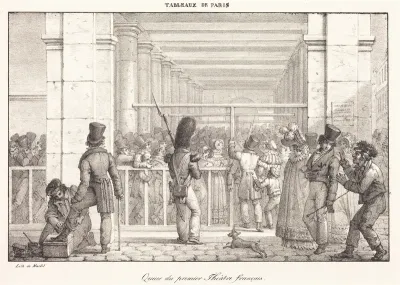 Queue du premier Theâtre français