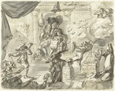 Quincampoix of de grote Wind en Koolverkoper, 1720
