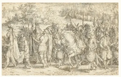 Quintus Fabius Maximus gaat te voet zijn zoon tegemoet