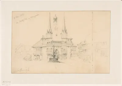 Raadhuis aan het marktplein van Wernigerode