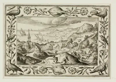 Rabbit Hunt, from Landscapes with Old and New Testament Scenes and Hunting Scenes
