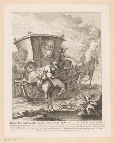 Ragotin op een paard