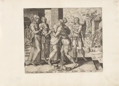 Raguel verwelkomt Tobias