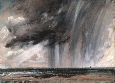 Rainstorm over the Sea