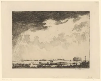 Rainstorm, Volendam