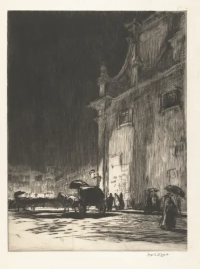 Rainy Night in Rome.
