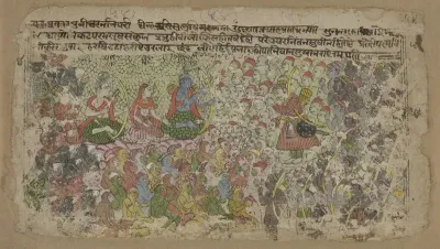 Rama en Sita met apenleger