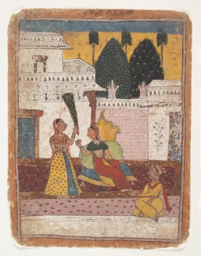 Ramkali Ragini:  Page from a Dispersed Ragamala Series (Garland of Musical Modes)