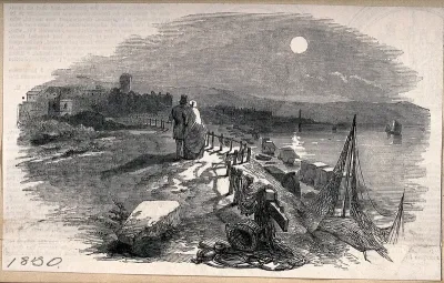 Ramsgate, Kent: the beach and harbour at night
