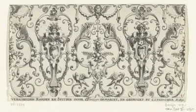 Randdecoratie met balustermotieven