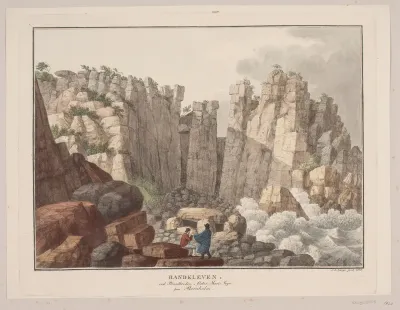 Randkleven ved strandbredden i Østermarie sogn på Bornholm