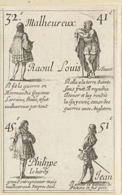 Raoul / Louis le Jeune / Philippe le hardy / Jean