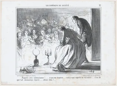 Rappelés avec enthousiasme!.., from Les Comédiens de Société, published in "Le Charivari"