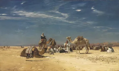 Rast in der Araba (Peträisches Arabien)