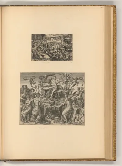 Raub der Helena; Apoll und die Musen