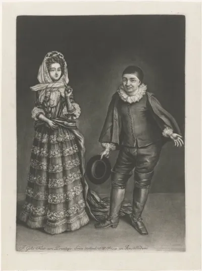 Raymond Poisson en een actrice