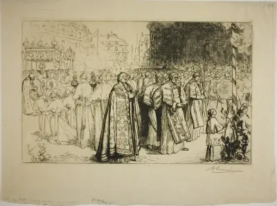 Re-entry of the Procession into Nantes Cathedral