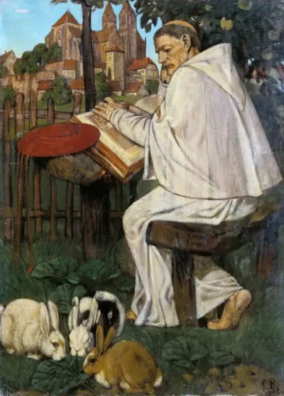 Reading monk