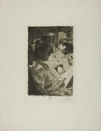 Reading (Mr. and Mrs. Charles Deering)
