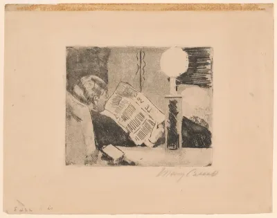 Reading the Newspaper, No.2