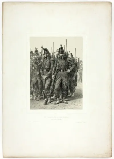 Ready to leave for the Eternal City, from Souvenirs d’Italie: Expédition de Rome