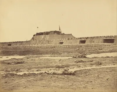 Rear of the North Fort Showing the Retreat of the Chinese Army, August 21