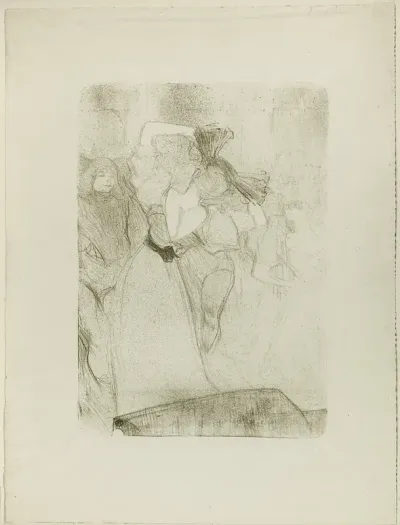 Rear View of Lender Dancing the Bolero in Chilpéric