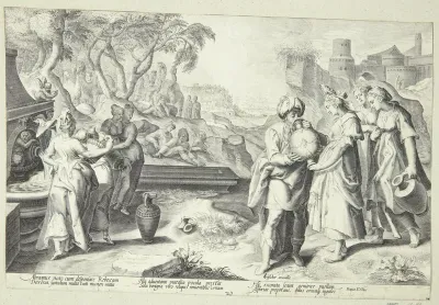 Rebekka og Eliezer ved brønden