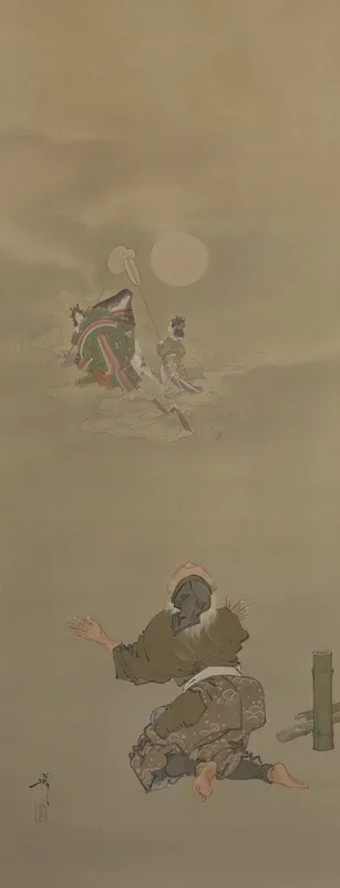 Received Back into the Moon Palace-Taketori (Bamboo Cutter) from the series Twelve Aspects of the Moon