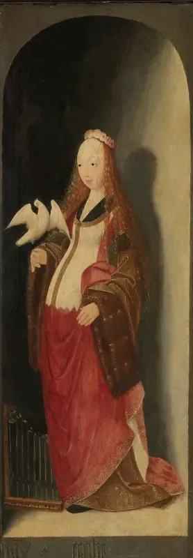 Rechterluik van een triptiek met de heilige Cecilia