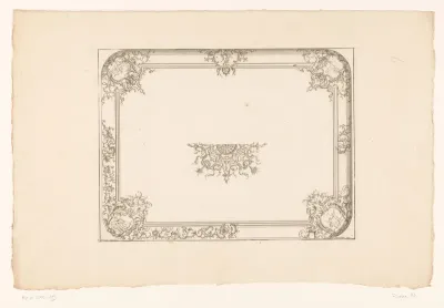 Rechthoekig plafond met mythologische voorstellingen