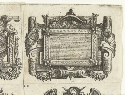 Rechthoekige  cartouche