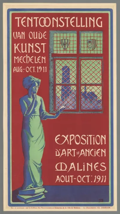 Reclamebiljet: Tentoonstelling Mechelen 1911