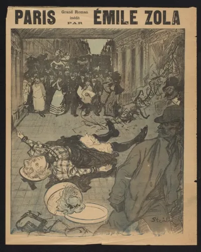 Reclamebiljet voor: Émile Zola, Paris, [1897]