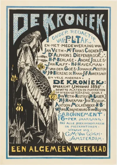 Reclamekaart voor 'De Kroniek'