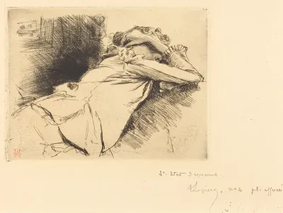Reclined Woman Sleeping (Femme couchee sommeillant)