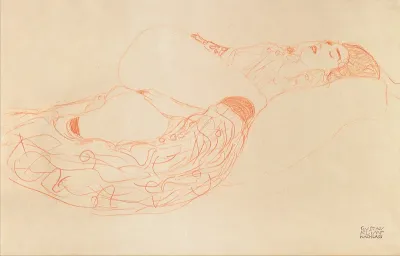 Reclining female semi nude