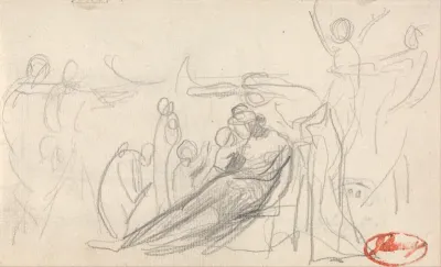Reclining Figure with Children and Other Figures